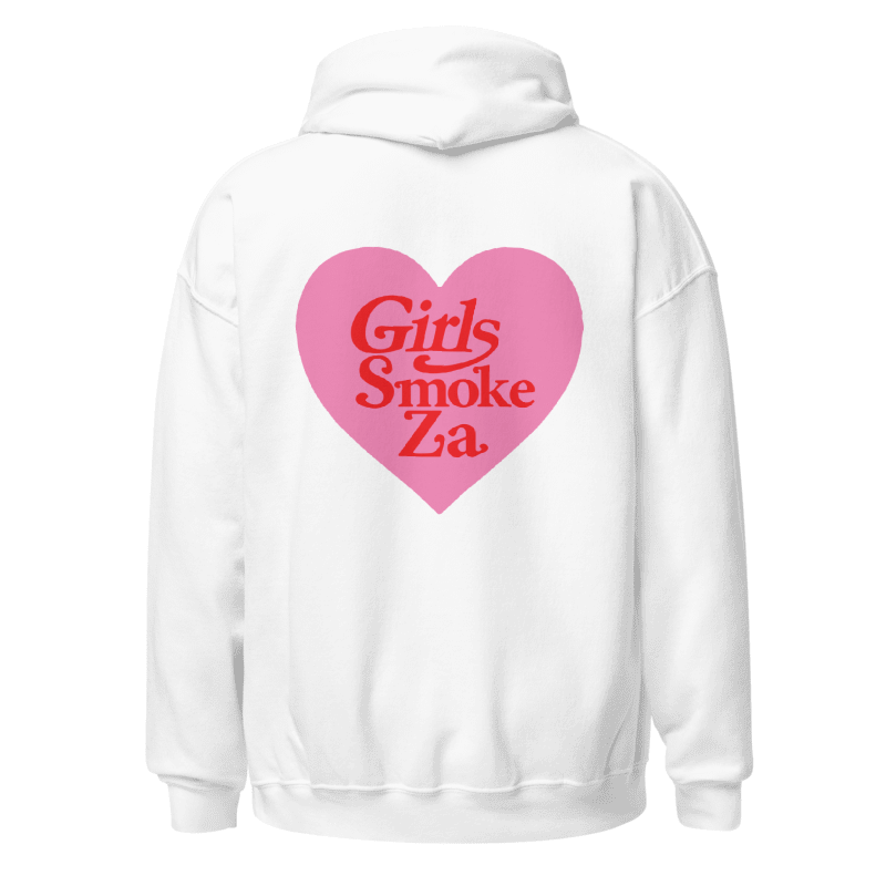 Girls Smoke Za Hoodie (white)