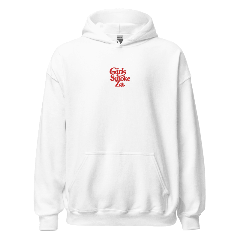 Girls Smoke Za Hoodie (white)