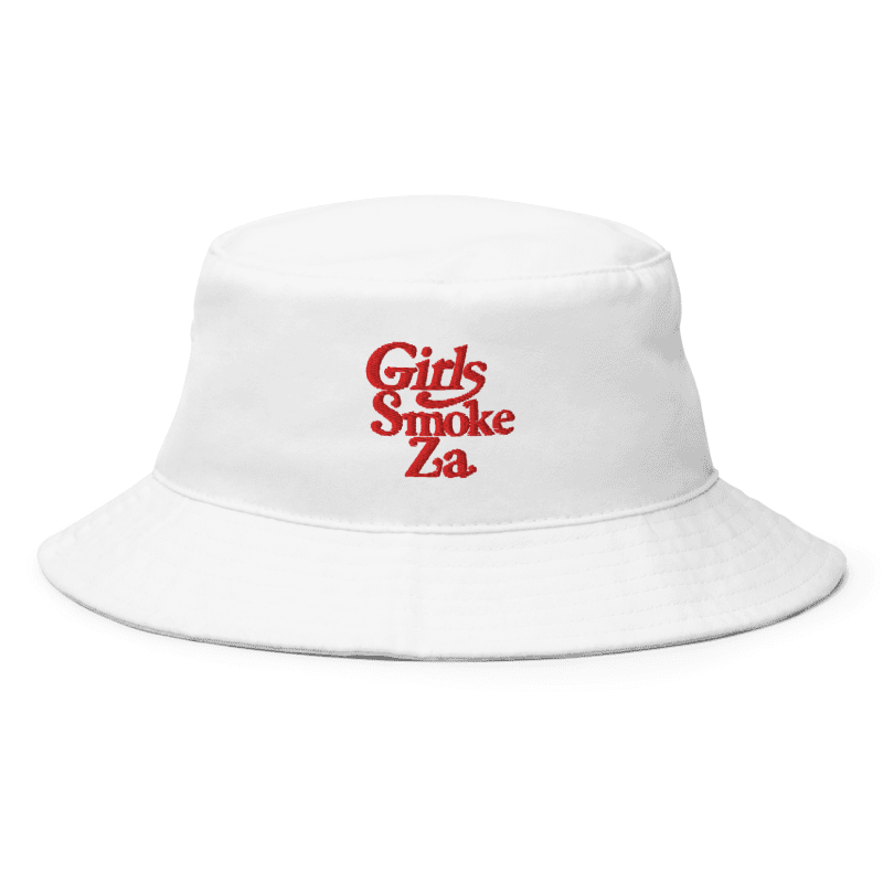 Girls Smoke Za Bucket Hat (white)