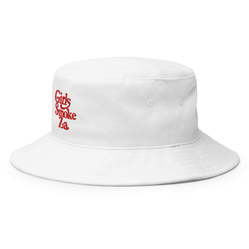 Girls Smoke Za Bucket Hat (white)
