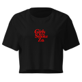Girls Smoke Za Crop Top (black)