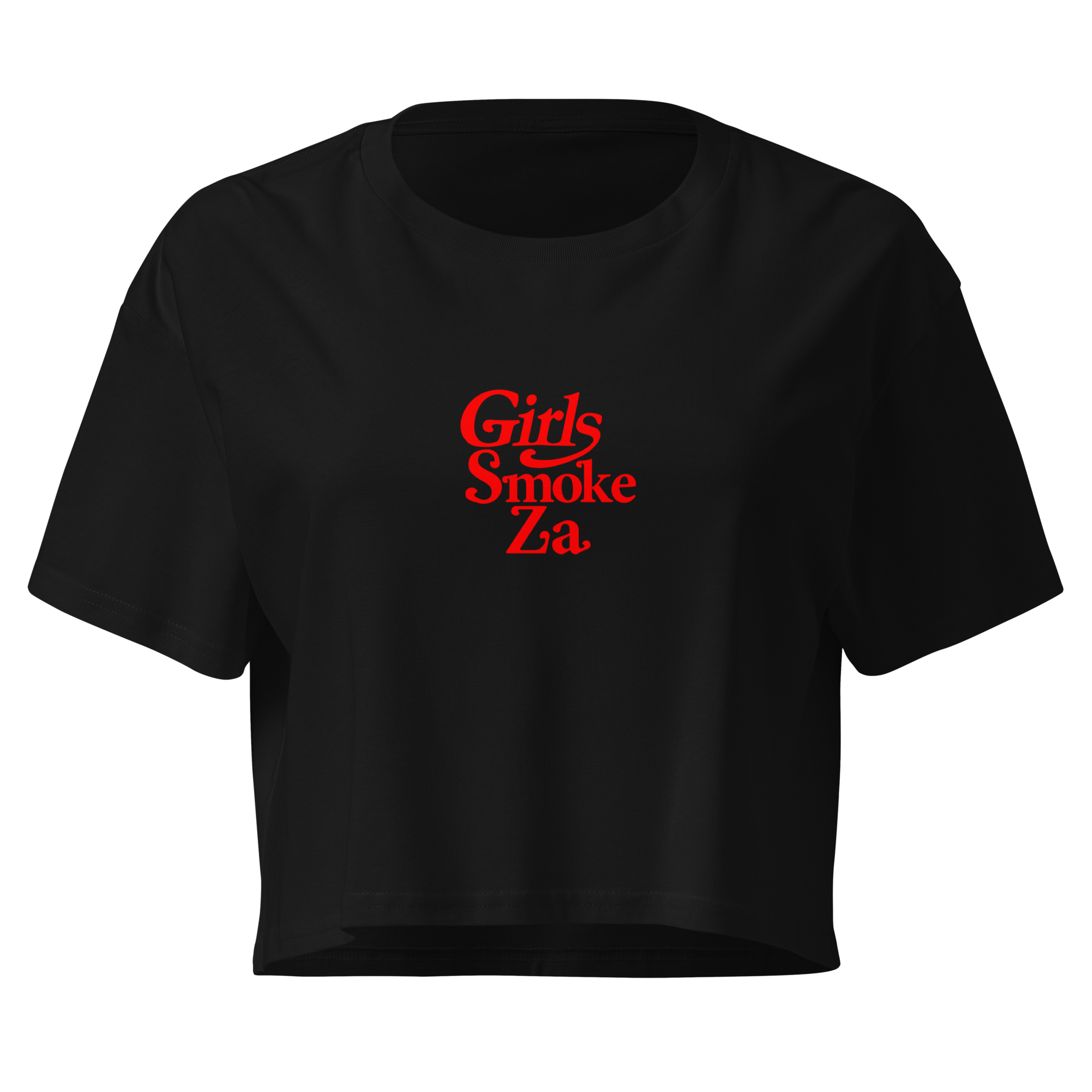 Girls Smoke Za Crop Top (black)