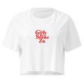 Girls Smoke Za Crop Top (white)