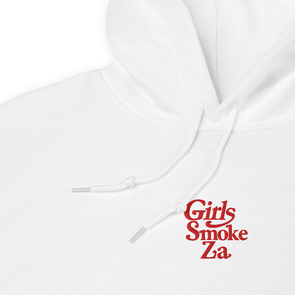 Girls Smoke Za Hoodie (white)