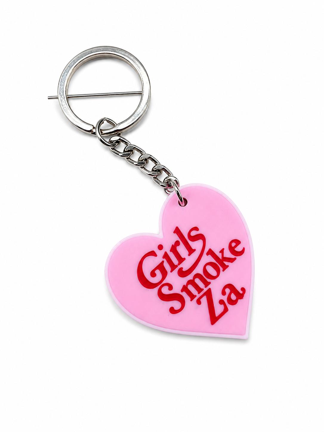 Girls Smoke Za NFC Logo Keychain
