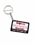 Girls Smoke Za NFC CA License Plate Keychain