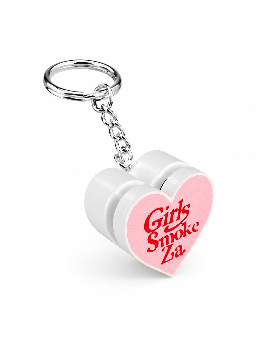 Girls Smoke Za Fidget Clicker Keychain